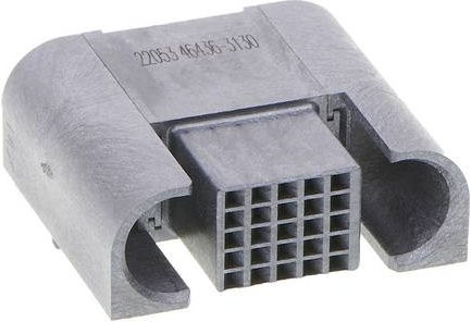Molex Einbau-Buchsenleiste Standard in Grau - Bild 1