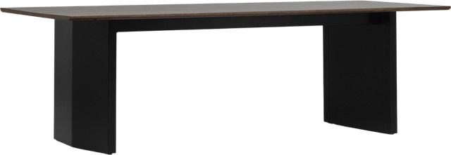 Normann Copenhagen Panel Tisch aus Massivholz und Stahl in Braun, rechteckig und minimalistisch - Bild 1