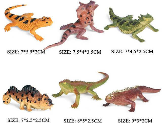 Oenux Simulation Reptil Eidechse Chamäleon Geckos Insekt Tiere, Actionfigur, ab 3 Jahren - Bild 1
