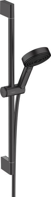 Hansgrohe Brausegarnitur Pulsify Select S Brausestangenset in Mattschwarz mit Handbrause und Duschstange, Höhe: 65 cm - Bild 1