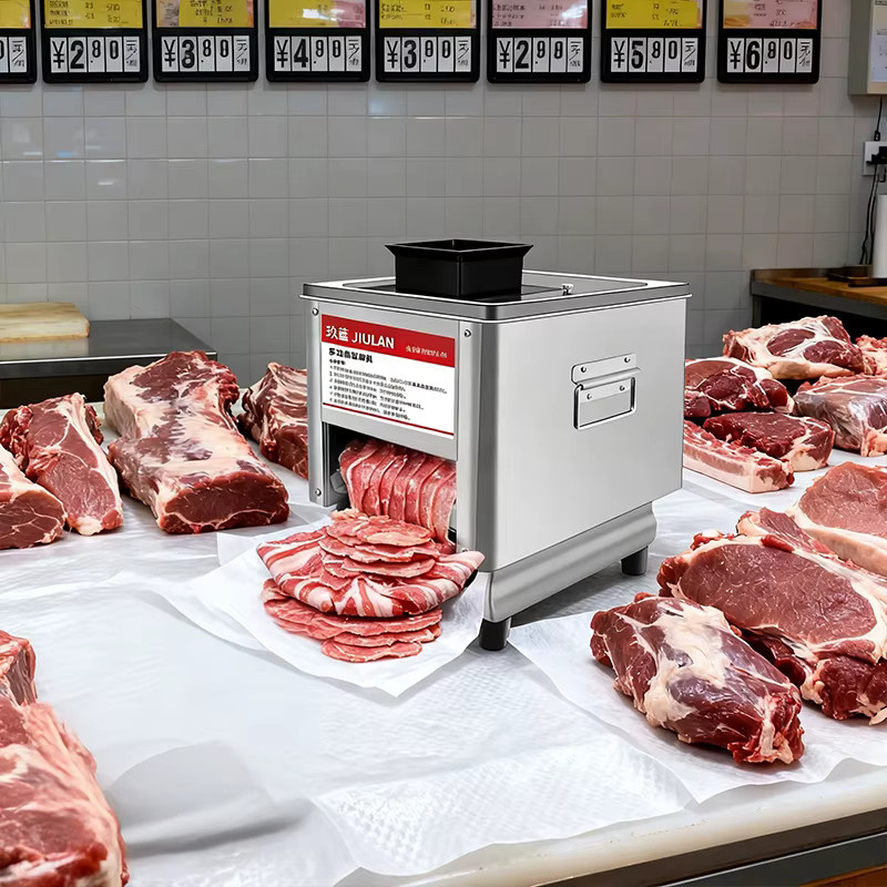 Elektrischer TYCUGA Fleischschneider aus Edelstahl in Silber für Fleisch, Fisch und Gemüse - Bild 2