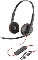 Poly Blackwire 3220 Headset in Schwarz mit USB-C Anschluss - Bild 1