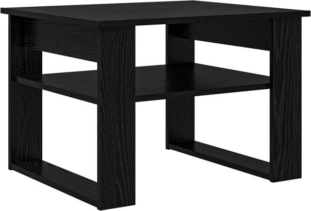 vidaXL Couchtisch in Schwarz und Eichen-Optik, moderner Couchtisch aus Holzwerkstoff, B/T/H: 64 x 54 x 44 cm - Bild 1