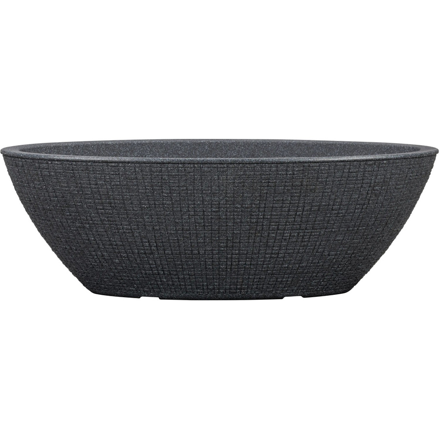 Scheurich Jardiniere Barceo Pflanzgefäß in Schwarz mit natürlichem Baumrinde-Design, Durchmesser: 58,6 cm, Höhe: 19,5 cm - Bild 2