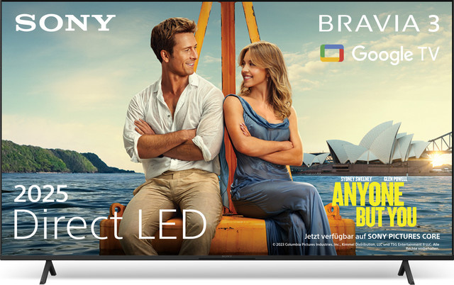 Sony BRAVIA 3 K-85S35BP Smart TV mit 4K Ultra HD, LED-Technik, 215 cm (85 Zoll), Schwarz - Bild 1