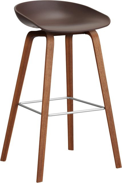 HAY About A Stool AAS 32 Hocker in Purple mit Eichenholz oder Walnussholz und Polypropylen - Bild 1