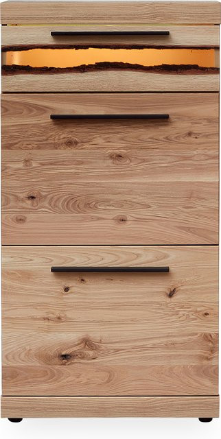 Schuhschrank MONDO TALYA in Old Artisan Oak Dekor, Braun, mit integrierter Beleuchtung, B/T/H: 60 x 22 x 166 cm - Bild 1