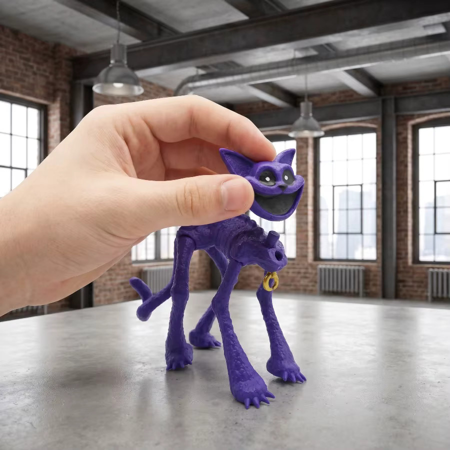 Bandai Smiling Critter CatNap Actionfigur Lila Katze als Tischfigur und Deko-Statue - Bild 4