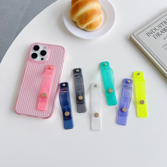 QGhappy Universelle Handy-Ring-Fingerhalterung in Lila, verstellbarer Multifunktions-Handyhüllenständer für Desktop und unterwegs - Bild 1