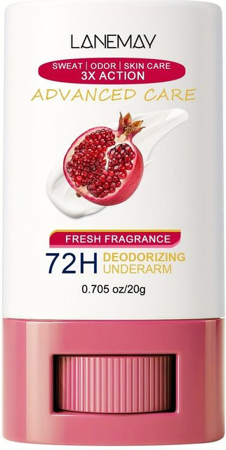 LANEMAY Deodorant Achselstick, Granatapfel & Zitronenverbene, 20g - Bild 1