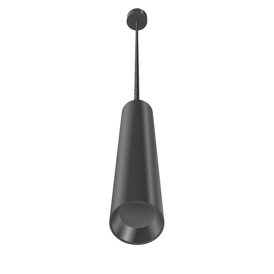 Luxvenum Pendelleuchte SIGNATURE GU10, 1-flammig, matt schwarz, Aluminium, Höhe: 35 cm - Bild 1