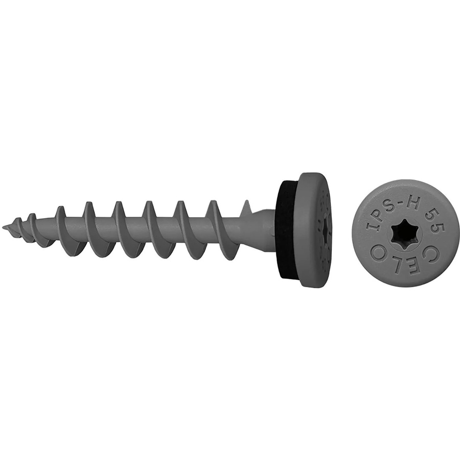 Celo Isolierplattenschraube Ips-H 55 aus Nylon in Telegrau mit Torx-Antrieb und Selbstbohrfunktion - Bild 2