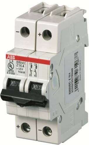 ABB S202UDC-Z32 Leitungsschutzschalter 2-polig MCB - Bild 1