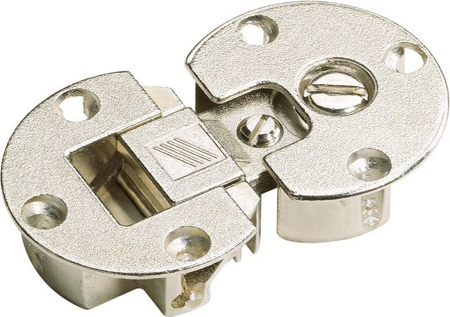 Hettich Klappenscharnier Markant 11, 35 mm, vernickelt, Silber, 2 Stück - Bild 1