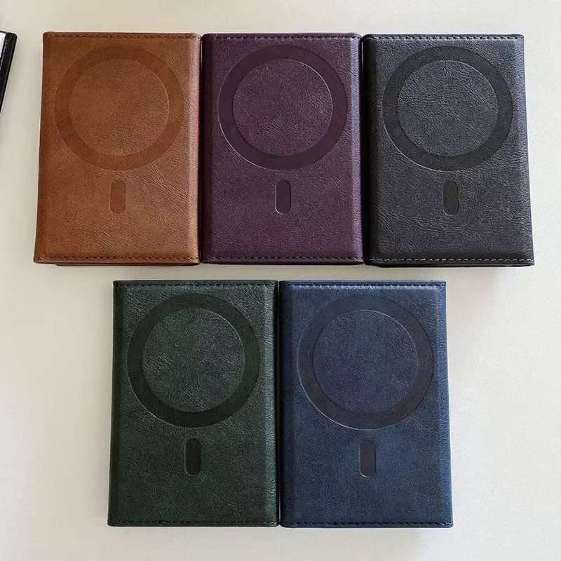 Magnetische Leder-Geldbörse für MagSafe iPhone 18, iPhone 17 Pro Max und Samsung S26 Ultra, Kartenhalter und Handytasche in Schwarz - Bild 2