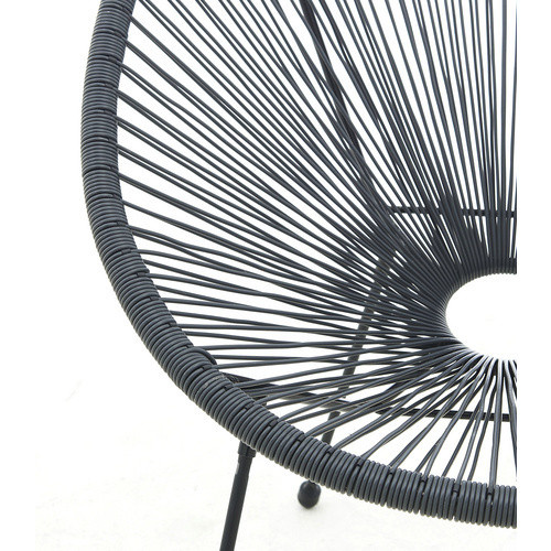 Möbilia Gartensessel aus Kunststoff und Metall in Grau, Breite: 73 cm, Höhe: 88 cm - Bild 2