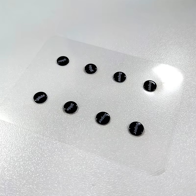 SDJZT DIY Universal Dots Mausfüße Pads Glas-Mausgleiter für Gaming-Maus Anti-Rutsch-Aufkleber 1er-Pack - Bild 4