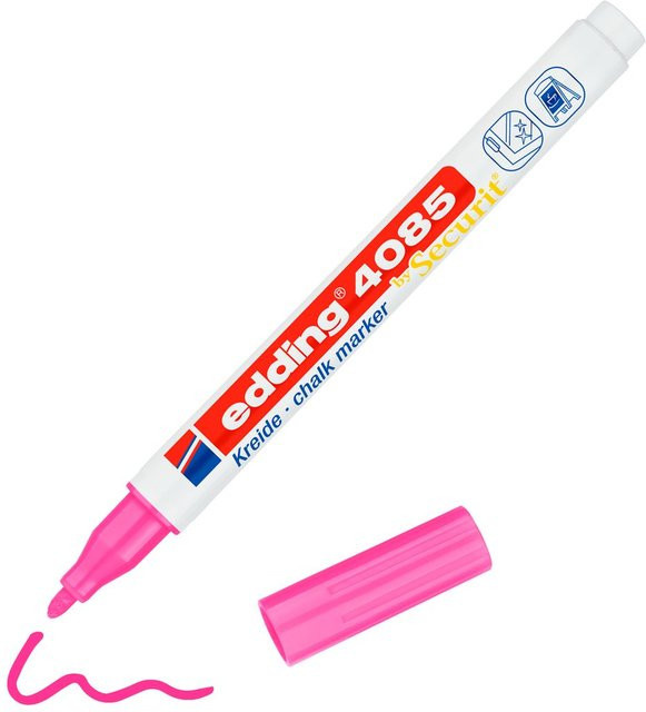 edding Kreidemarker 4085 Chalk Marker in Pink und White - Bild 1