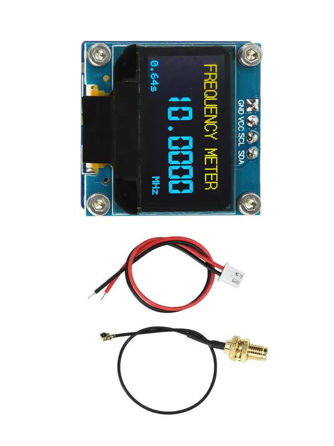 Aideepen Frequenzzähler PLJ-096OLED-H1 mit 0,96 Zoll OLED-Display und ±2,5 ppm TCXO für HF-Signalmessung, Blau - Bild 5
