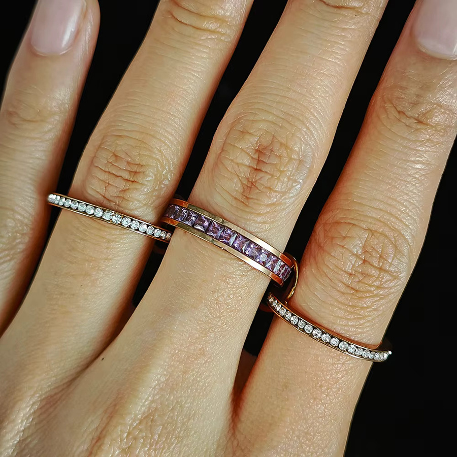 Spinelli Kilcollin Ringe Set, Edelstahl, Zirkonia, Damen, Klassisch - Bild 5