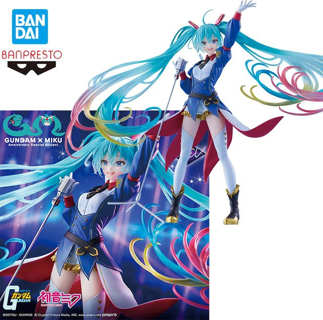 Bandai Spirits Banpresto Evolve Gundam 45th Anniversary x Hatsune Miku Kollaborationsfigur Anime-Modellspielzeug - Bild 1