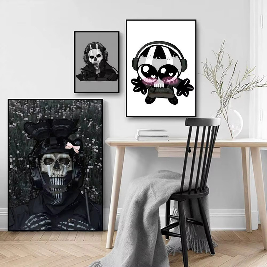 COD Call Of Duty Ghosts Poster selbstklebender wasserfester Papieraufkleber für Wanddekoration - Bild 3