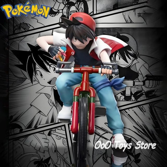 Bandai Pokémon Ash Ketchum beim Radfahren, Actionfigur, 6cm - Bild 1