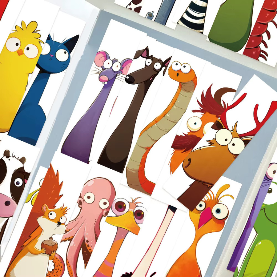 30 Stück kreative Tier-Lesezeichen aus Papier in Multicolour für DIY-Geschenke - Bild 2