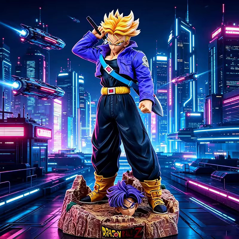 Bandai Dragon Ball Z Super Saiyan Trunks Figur, 23cm, Kunststoff - Bild 2
