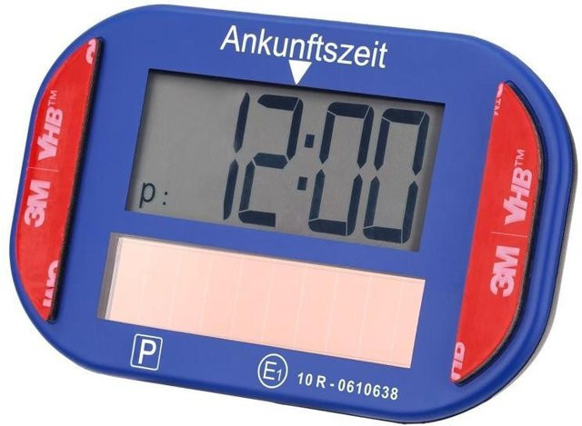 Elektronische Solar-Parkscheibe Technaxx TX-337 in Blau - Bild 3