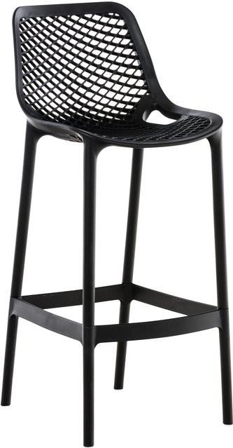TPFLiving Barhocker Aero aus Polypropylen in Schwarz, modern und matt - Bild 1