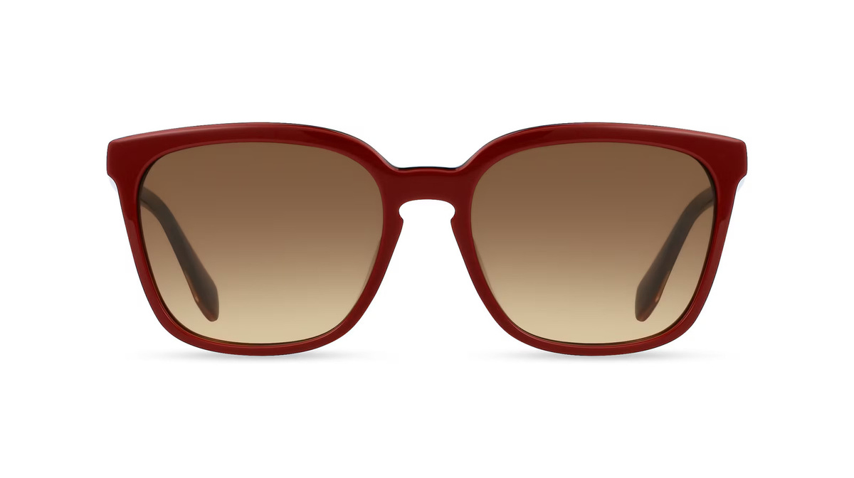 adidas Originals OR0061 Sonnenbrille, Vollrand, Quadratisch, Kunststoff, Unisex, Rot, Braun - Bild 1