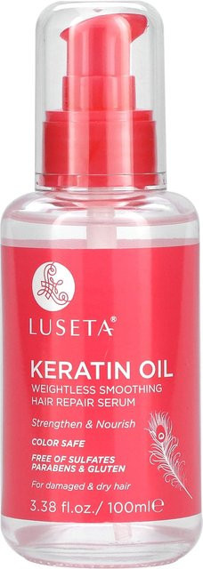 Luseta Beauty Keratinöl Haarreparaturserum, 100 ml, für trockenes und strapaziertes Haar - Bild 1
