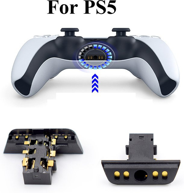 ChengHaoRan Ersatz-Kopfhörer-Buchse mit 3,5 mm Jack Port für PlayStation 5 PS5 Controller Reparatur-Set - Bild 1