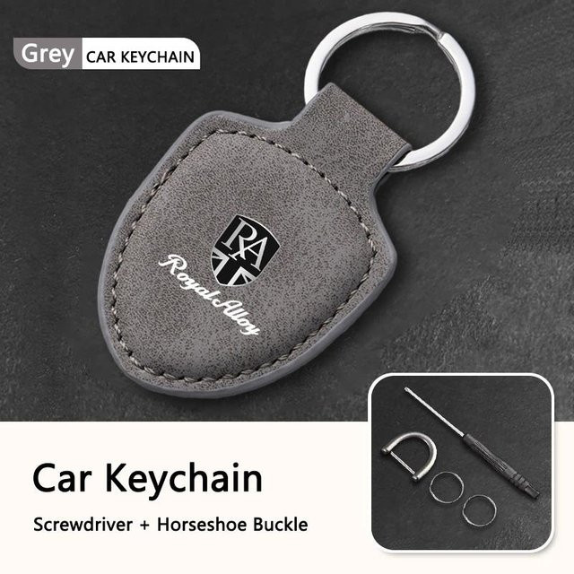 Motorrad Schlüsselanhänger Royal Enfield, grau, Unisex - Bild 1