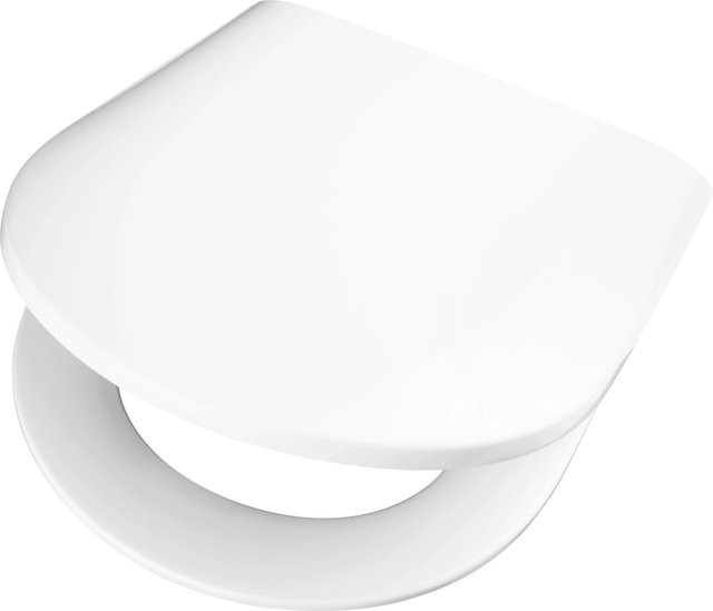 baliv WC-Sitz Kingston II mit Absenkautomatik aus Duroplast in Weiß, D-Form, abnehmbar - Bild 1
