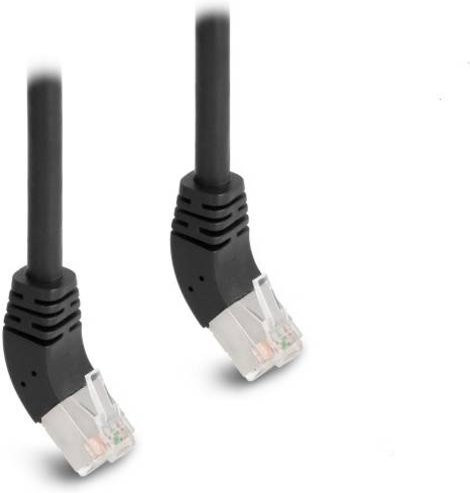 Delock 80273 RJ45 Patchkabel CAT 6a S/FTP Ethernet LAN Kabel Schwarz 0,25 m - Bild 1