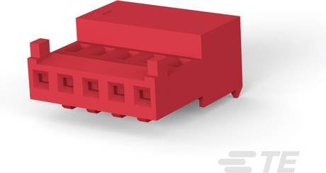 TE Connectivity Buchsengehäuse-Kabel 644042-5 in Rot aus Kunststoff - Bild 1
