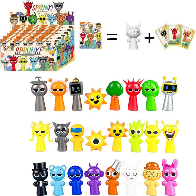 Bandai Sprunki Mini-Sprunki Blind Box, Actionfiguren-Set, 24-teiliges Set - Bild 1