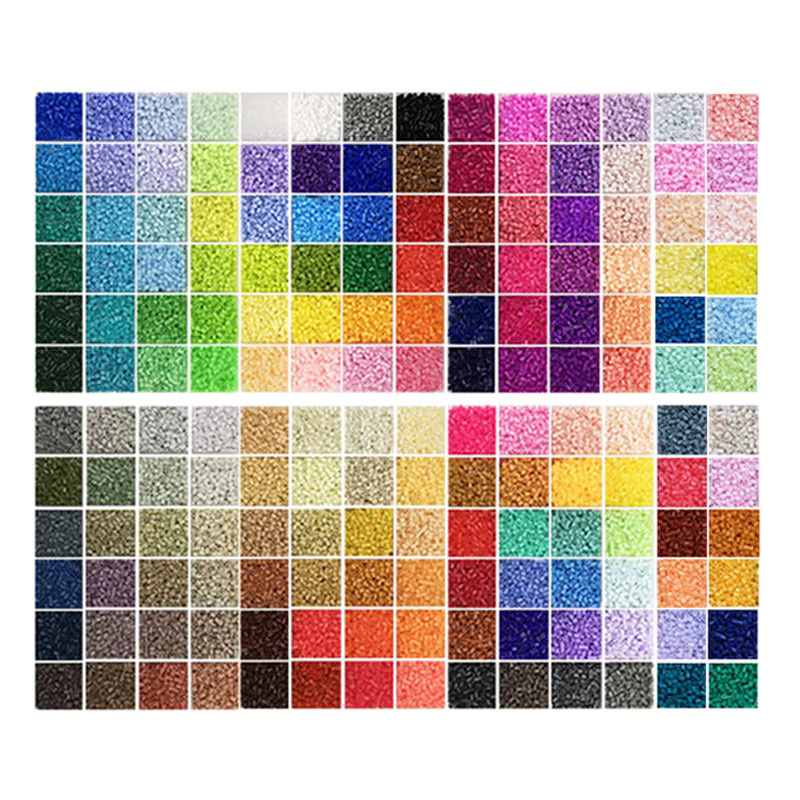 Yantjouet Mini Bügelperlen-Set Pixel Art, 168 Farben/Set - Bild 2
