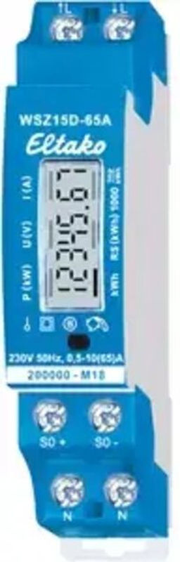 Eltako Wechselstromzähler WSZ15D-65A MID digital 65 A blau - Bild 2