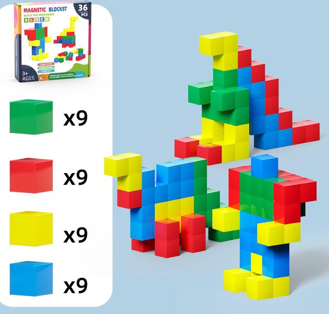 Yiran toy Stapelblöcke Mathe Montessori Puzzle Spielzeug ab 3 Jahren - Bild 1