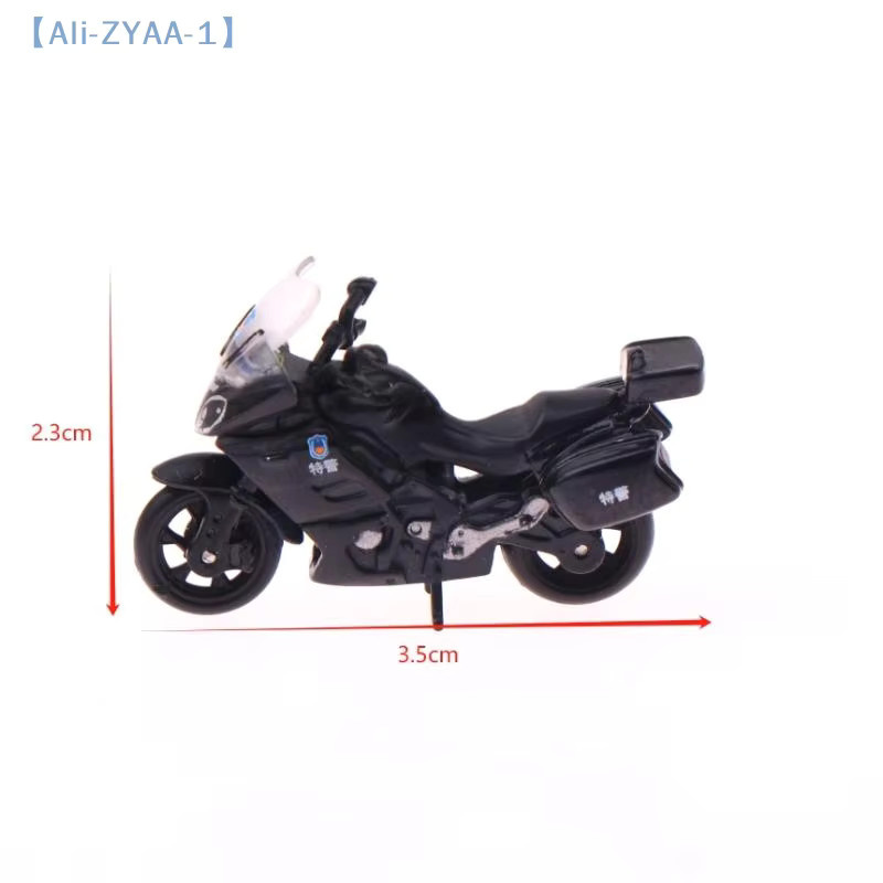 JETTING Miniatur-Motorradmodell, Polizei, 1:64, Metall, Schwarz - Bild 2