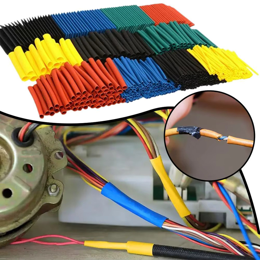 164-teiliges Set Schrumpfschlauch-Verpackung aus Kunststoff in Multicolor für Kabelisolierung - Bild 4
