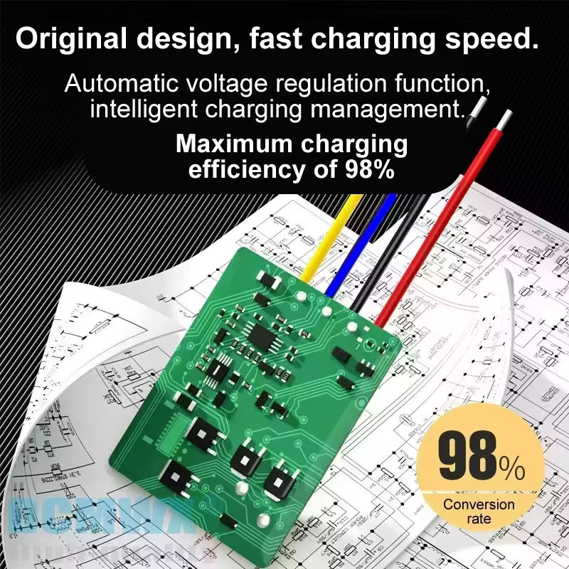 DCMWX DC-Batterieladegerät Automatischer Boost-Buck Wandler mit 28 Stufen für 9V bis 48V zu 12,6V 13,8V 14,6V 25,2V 29,4V CC CV - Bild 4