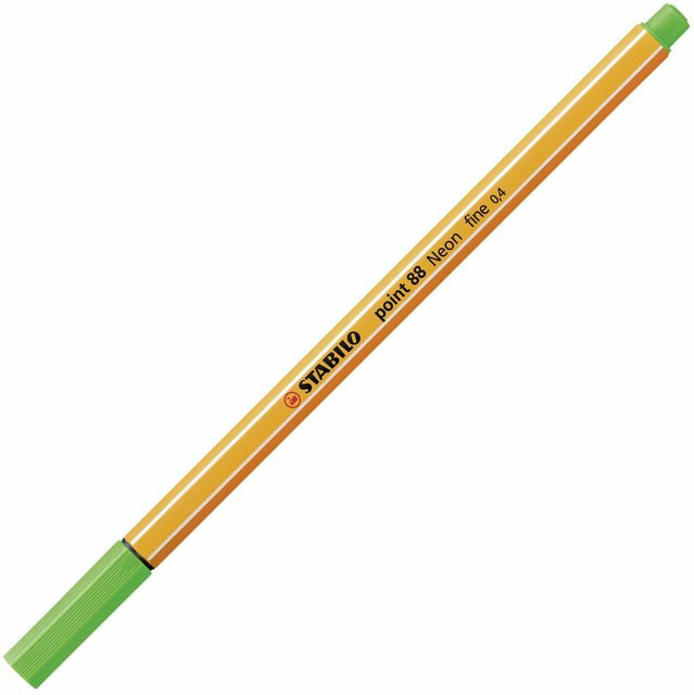 STABILO Point 88 Fineliner 0,4mm in Neongrün - Bild 1