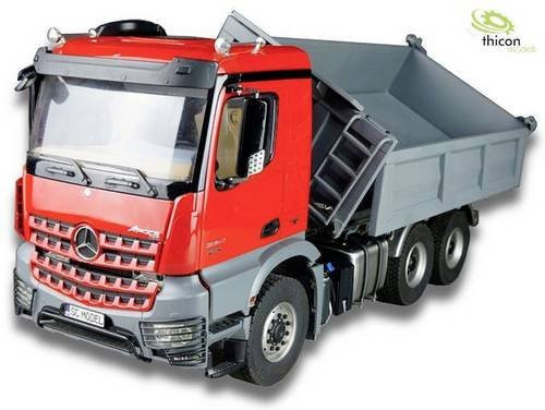 ScaleClub 55029 Elektro RC Modell-LKW Mercedes-Benz im Maßstab 1:14 aus Edelstahl - Bild 1