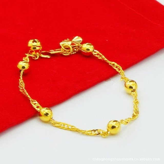 Wucifang Jewelry Armband, 24 Karat Gold, vergoldete Perlen, Damen - Bild 1