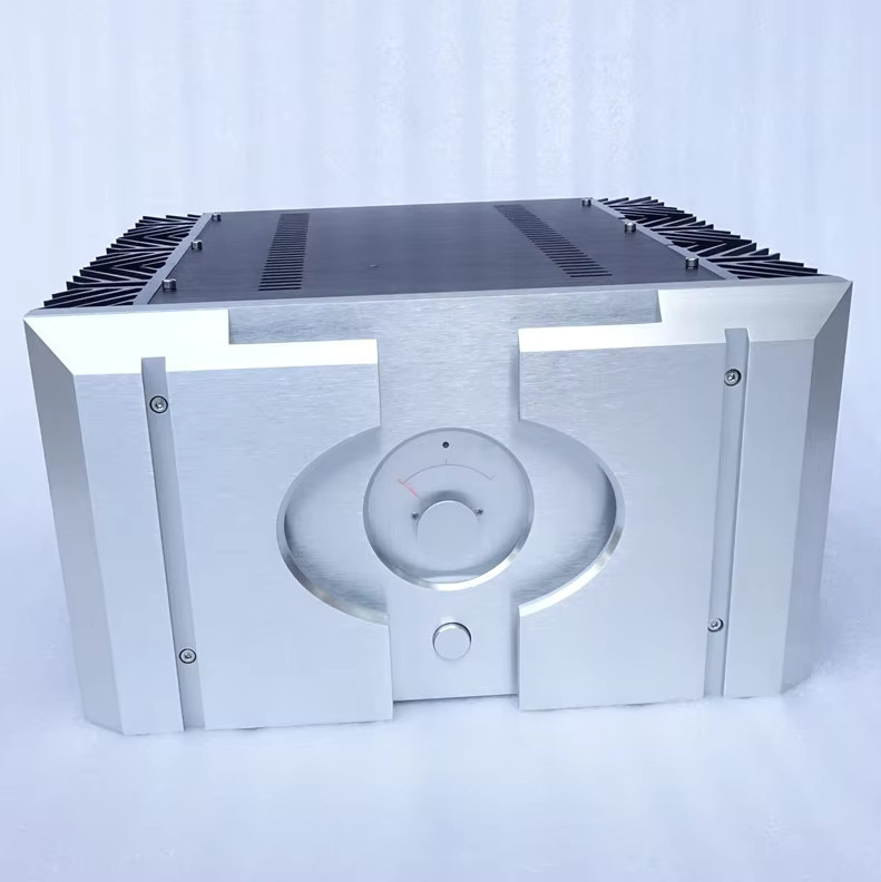 PASS XA160,5 Aluminium-Leistungsverstärkergehäuse mit großem Kühlkörper und Messgerät für DIY-Projekte - Bild 3