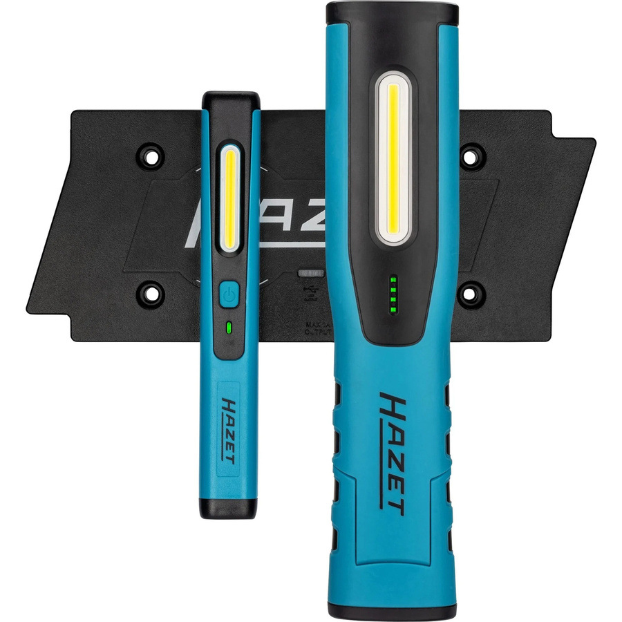 Hazet LED Arbeitsleuchte mit kabelloser Ladefunktion in Blau und Schwarz - Bild 1